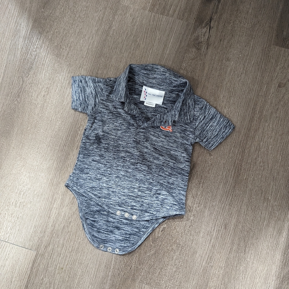NEW BORN Grey Auburn Onsie